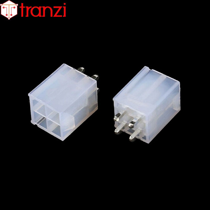 Giắc cắm header 4.2mm 5569 2x2P chân cắm thẳng trắng - túi 10 cái