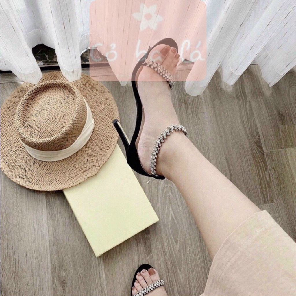 SANDAL CAO GÓT COBALA SHOES - GUỐC NỮ DÂY NGANG MẢNH - GIÀY THỜI TRANG BÍT HẬU 9 PHÂN G22076000