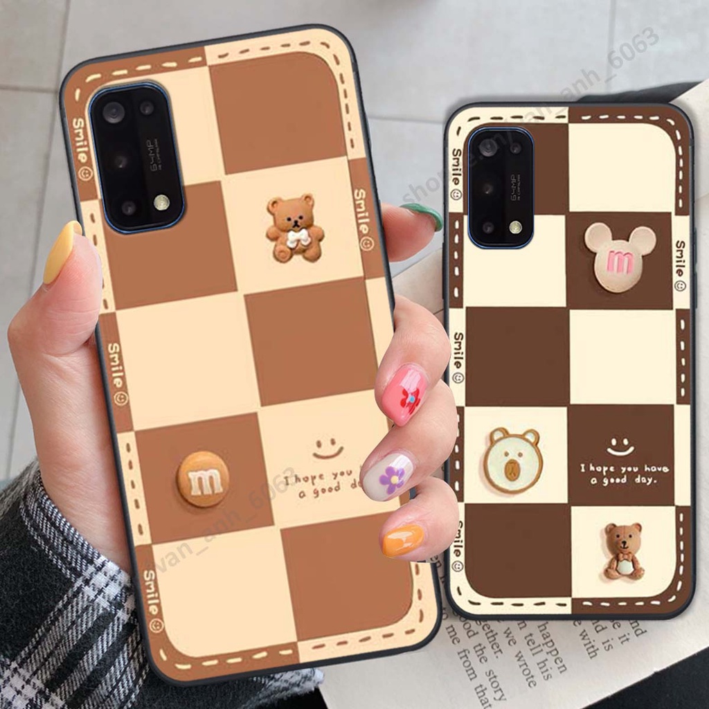 Ốp lưng Realme 7 / 7 Pro hình gấu, kẹo dễ thương cute