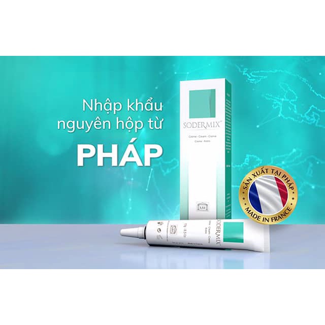 Sodermix Cream 15g Dùng cho sẹo lồi, sẹo phì đại, chàm Sodemix _Khánh Tâm ! !