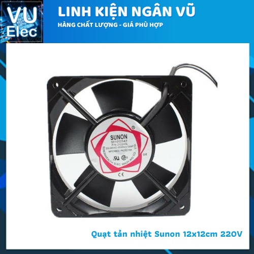 Quạt Tản Nhiệt 220V Sunon DP200A 12x12x3.8CM Quạt Hút Mùi, Quạt chất liệu Nhôm cứng cáp