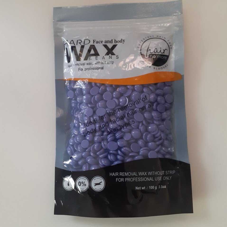 (Free que gỗ) 100g Sáp wax lông nóng dạng hạt đậu Viên Hard Wax Beans loại 1