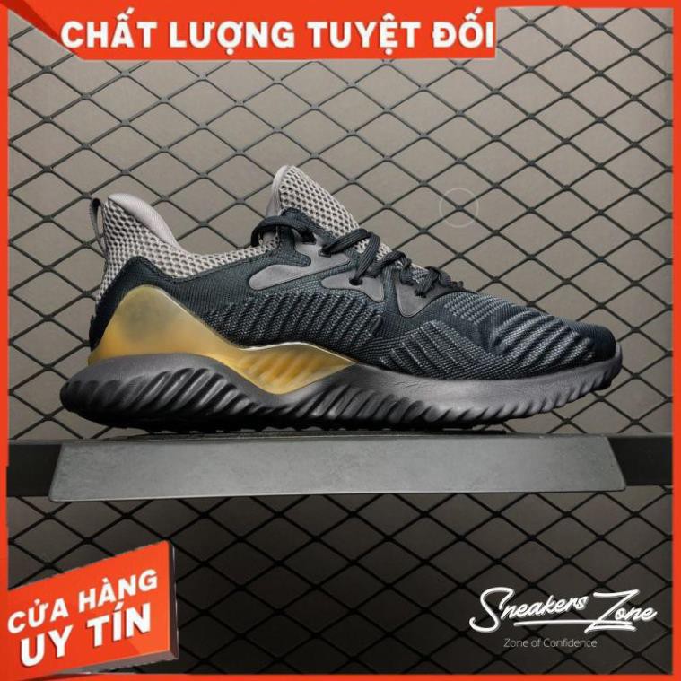 𝐓ế𝐭 (FREE SHIP + HỘP + QUÀ) Giày thể thao sneaker nam nữ ALPHABOUNCE Beyond 2018 Grey brown Xám Ghi nâu