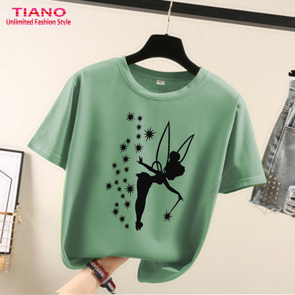 Áo Thun Tay Ngắn Thiên Thần AT-035 - Tiano - Dễ Phối Trang Phục - Áo Thun Nam - Áo Thun Nữ