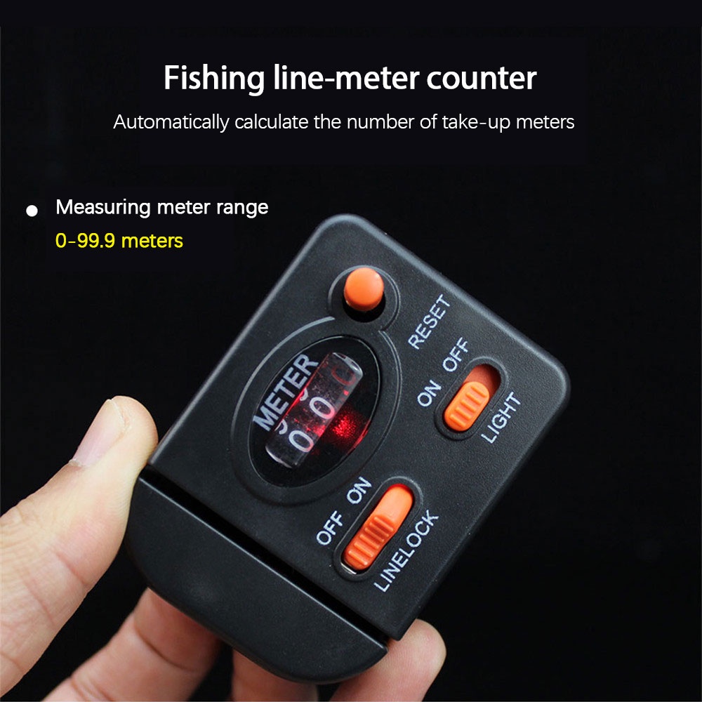 Mechanical manual fishing line length counter fishing line counter fishing line counter raft fishing length meter