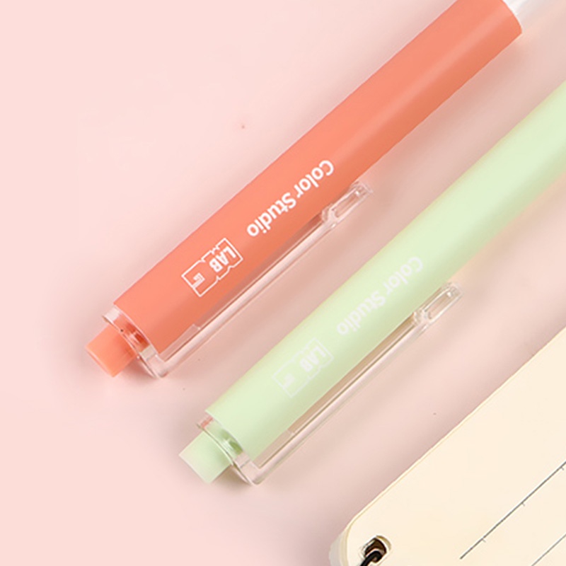 Set 6 Bút Bi Mực Đen Ngòi 0.5mm Có Thể Thu Gọn