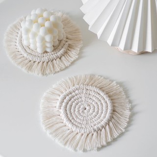 Đế lót ly Macrame tròn HANDMADE CÓ SẴN