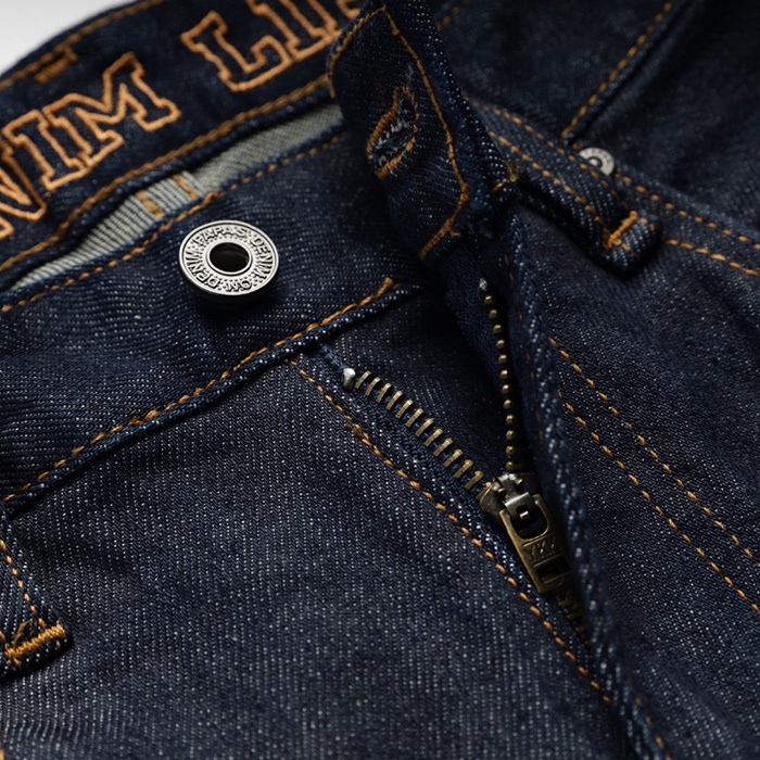 Quần Shorts Nam River Lưng Thêu Logo Đính Tag Da Cam Nổi Bật Chất Liệu Jean Form Slimfit - FAPAS