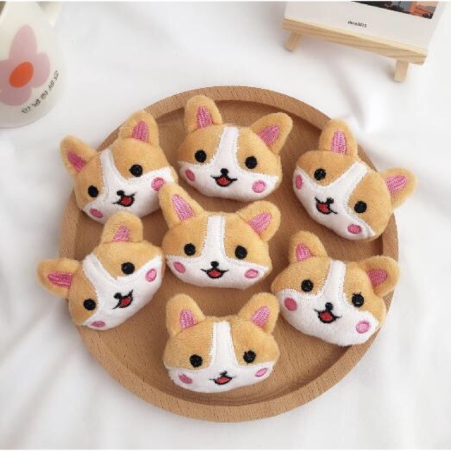 Ghim cài áo, huy hiệu cài balo hình chó shiba