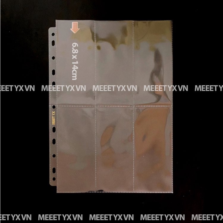 SHEET MEET YX 6 Ô DỌC ĐỰNG STRIP/BOOKMARK CHO BÌA A4 (11 LỔ)