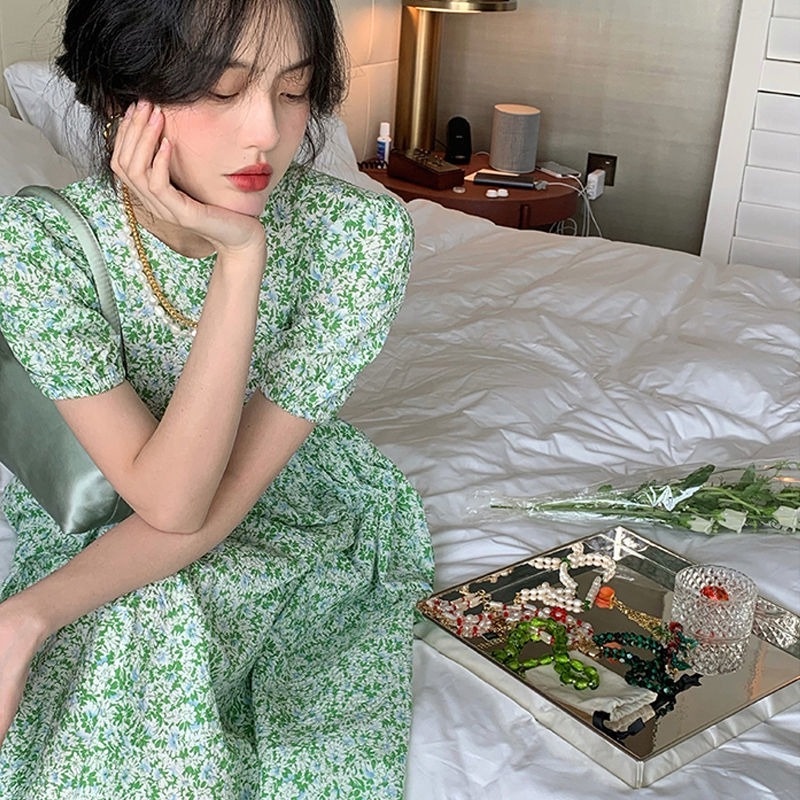 Đầm Voan Hoa Mỏng Thời Trang Mùa Hè Pháp Hàng Mới Dành Cho Nữ