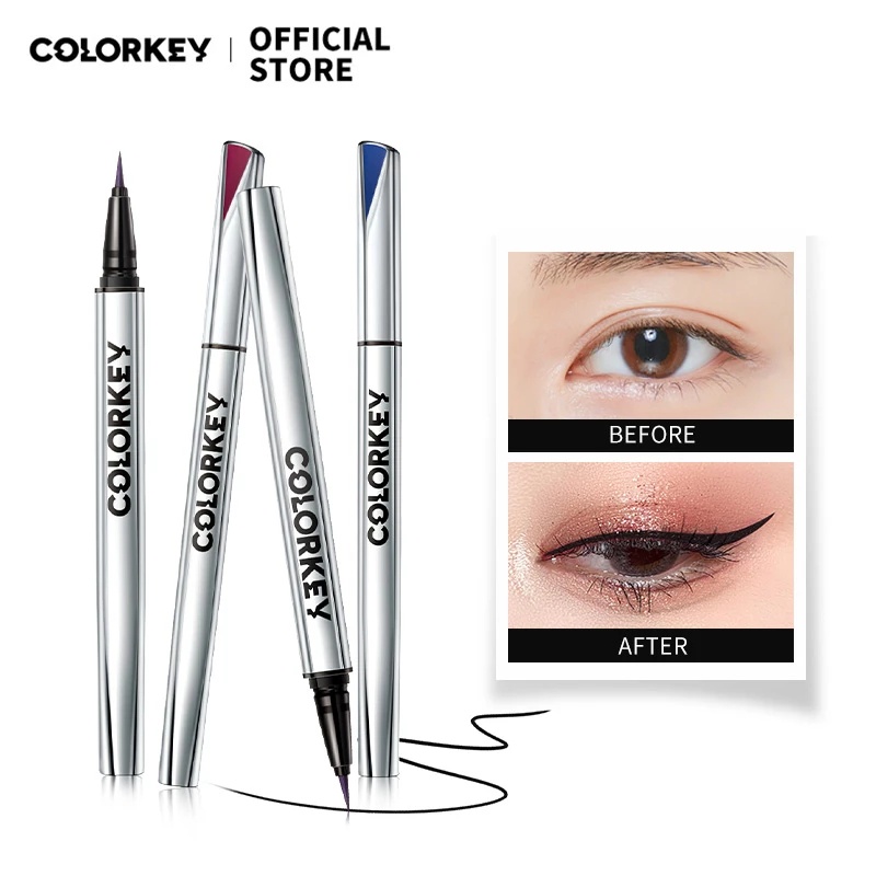 Bút kẻ mắt Colorkey dạng lỏng lâu trôi không thấm nước 0.5g