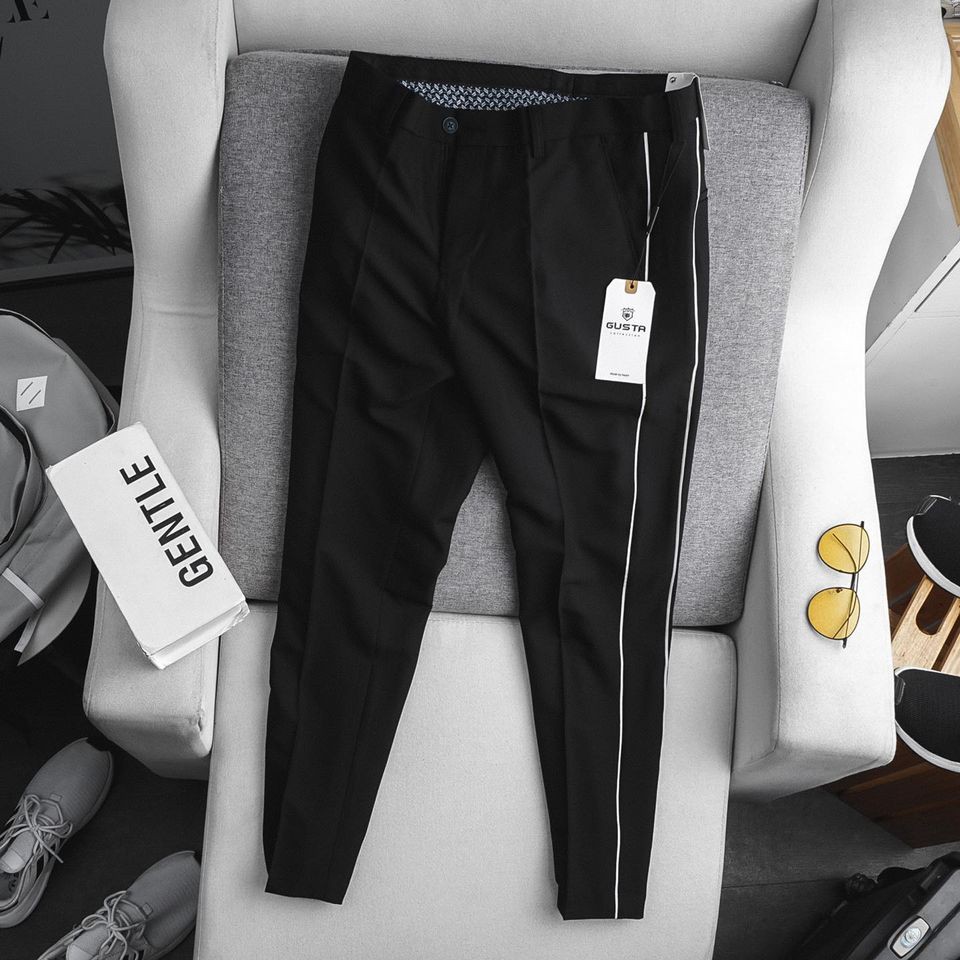 [ 5 Màu] Quần Tây Nam Kẻ Viền Hàn Quốc Dáng Ôm Công Sở - Quần Âu Nam Đẹp Chuẩn Thiết ,Tôn dáng, Lịch Sự - QA03 - GUSTA | BigBuy360 - bigbuy360.vn