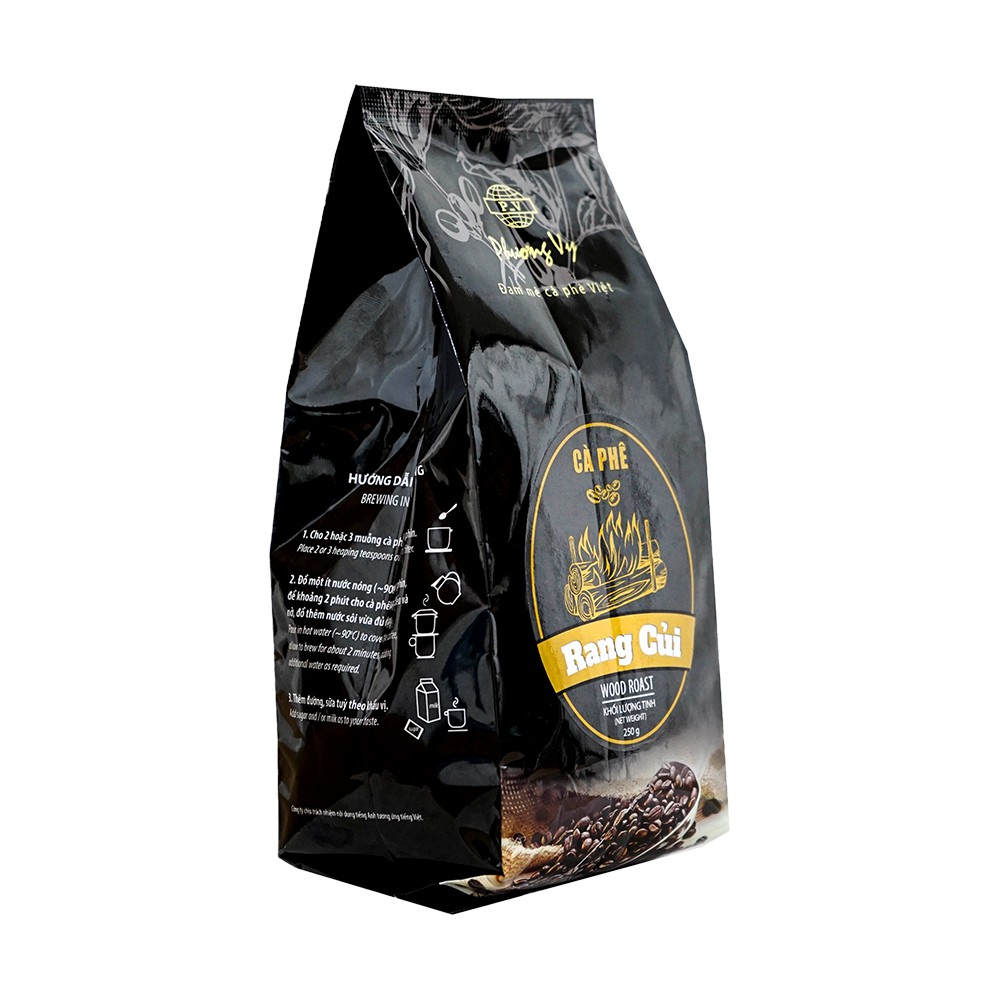 Cà Phê Bột - PV Coffee Rang Củi - 250g - Phương Vy Coffee