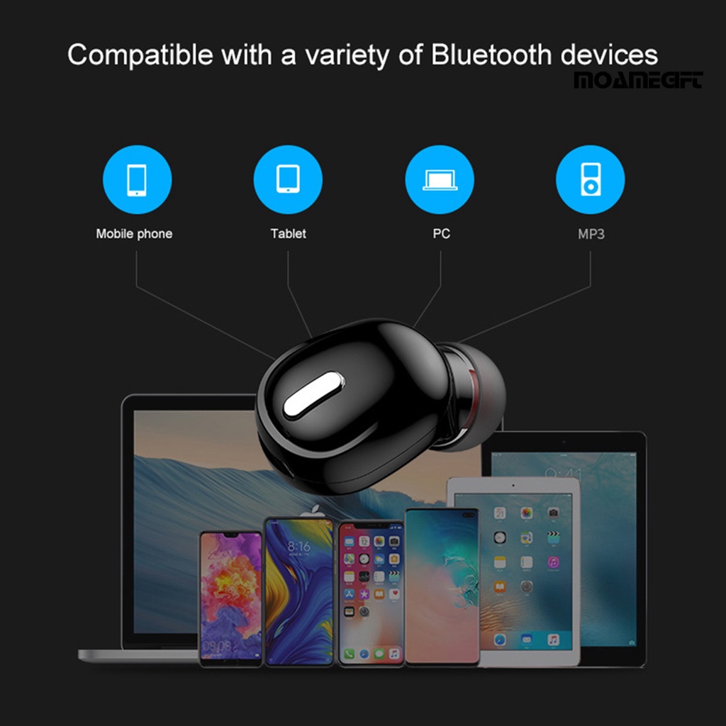 moamegift X9 Pro TWS Bluetooth Earphone Mini Heavy Bass ABS Bluetooth 5.0 Stereo Music Earbud for Phones