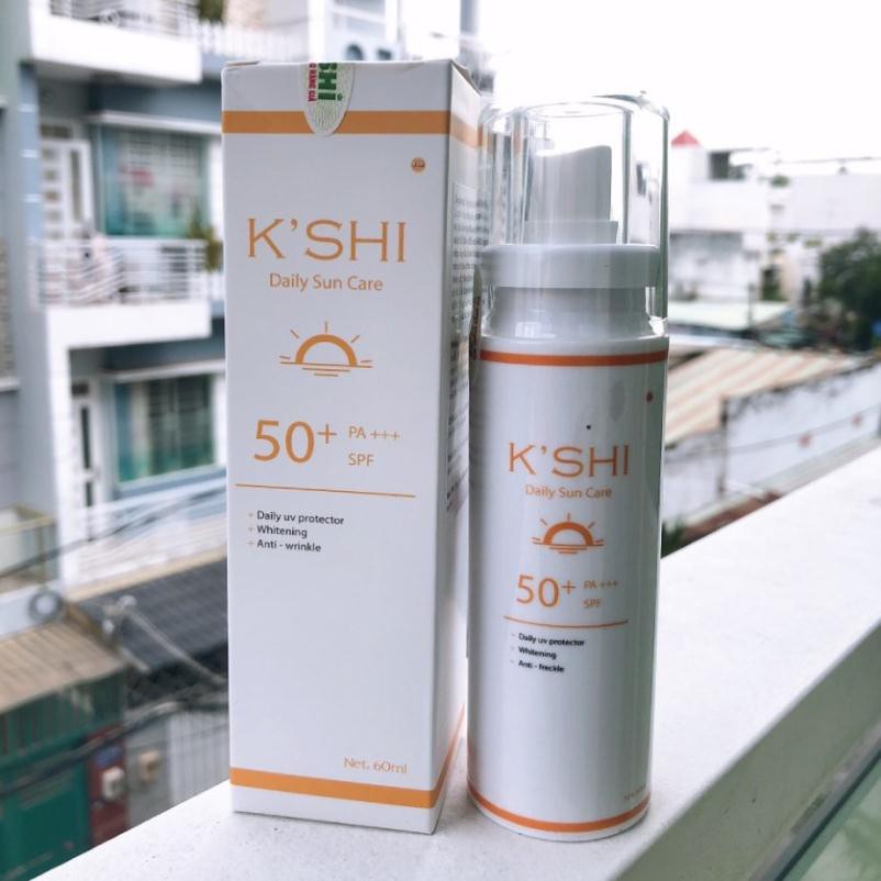 [ƯU ĐÃI SỐC] Kem Chống Nắng Bảo Vệ Và Dưỡng Trắng Da K’SHI Daily Sun Care 60ml SPF 50+ PA+++