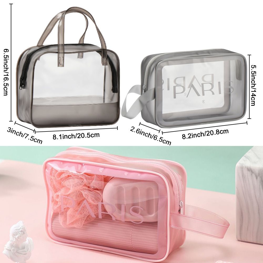 Túi đựng mỹ phẩm trang điểm bằng PVC trong suốt chất lượng cao tùy chọn màu sắc