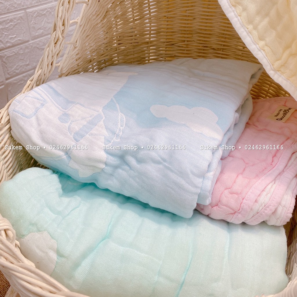 Khăn Tắm / Khăn Đa Năng Goodmama 6 Lớp Cho Bé 100% Cotton Kích Thước 110 x 120cm