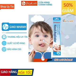 ✅ Dụng Cụ Hút Mũi Cho Bé (Ống Hút Mũi Dây 2 đầu): Nasal Aspirator SAKOMI (an toàn với trẻ sơ sinh) - DCYK0249