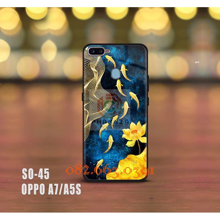 Ốp lưng Oppo A7 / A5S hình cá koi siêu đẹp