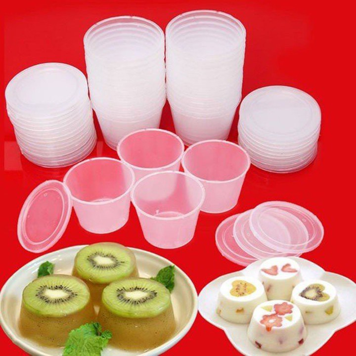 Set 10 Hộp Caramen hình tròn / Hộp làm bánh flan hình tròn