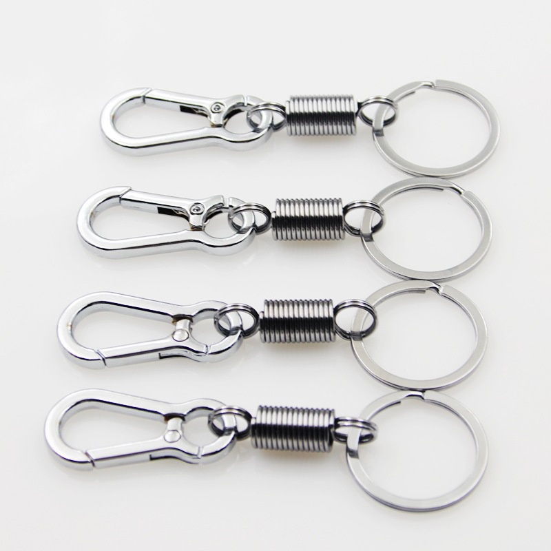 Móc Chìa Khóa Bằng Hợp Kim Nhôm Mạnh Mẽ Đơn Giản Vintage Chất Lượng Cao Chống Thất Lạc / Móc Khóa Bằng Bạc Cổ Điển Dùng Khi