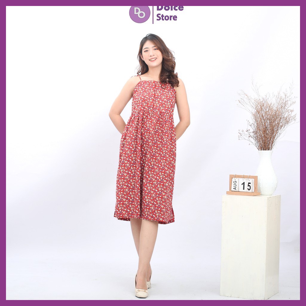 Váy hoa 2 dây dáng dài DOLCE