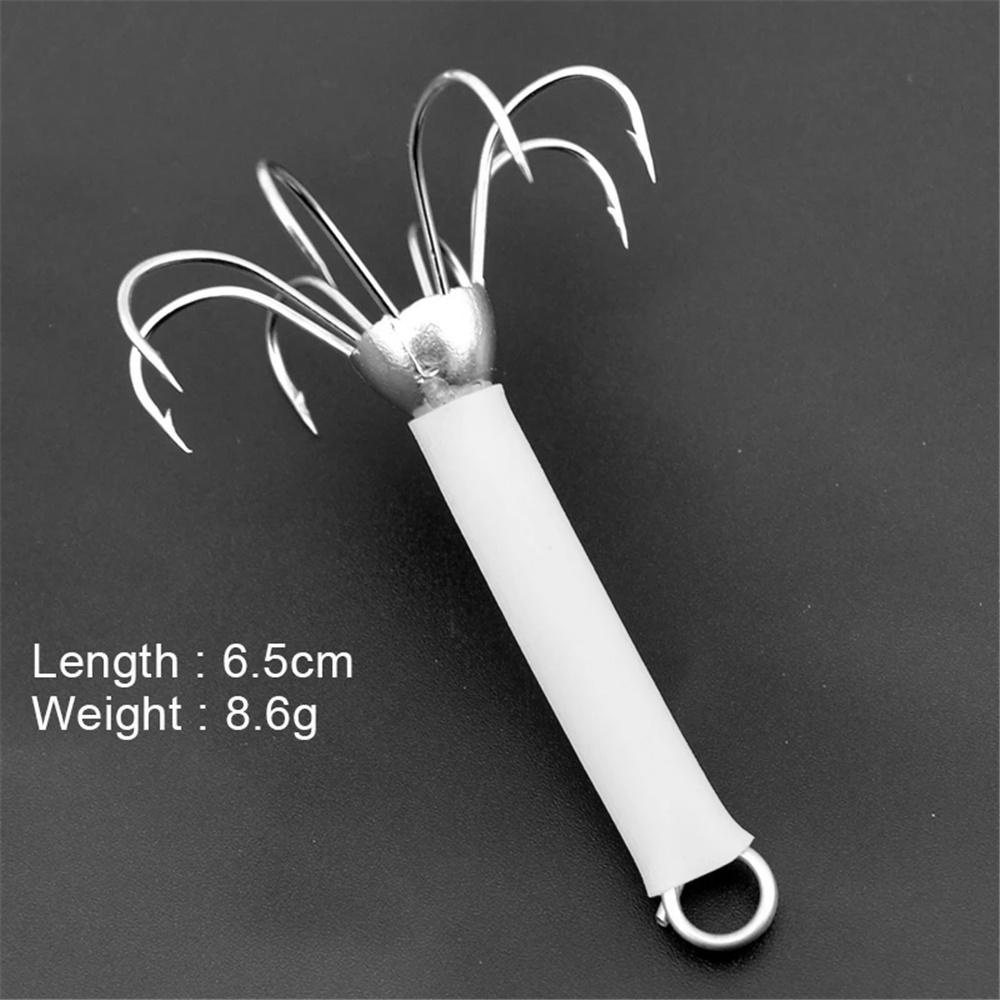 ELLSWORTH Set 2 Mồi Giả Dạ Quang Câu Cá Hình Con Mực