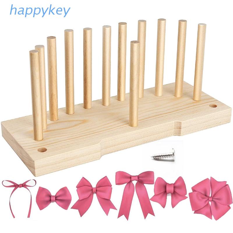 Dụng cụ làm nơ ruy băng làm từ gỗ bền bỉ đa năng dùng trang trí tiệc Giáng sinh / Valentine thủ công