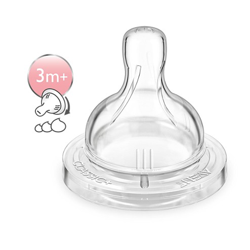 Núm ty Silicone Philips Avent Classic+ (3m+)