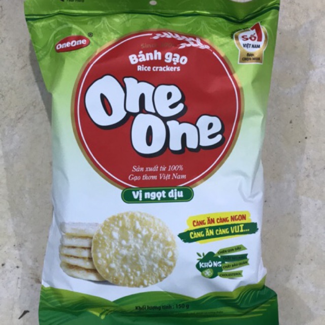 Bánh gạo vị ngọt dịu One One gói 150g (mẫu mới)