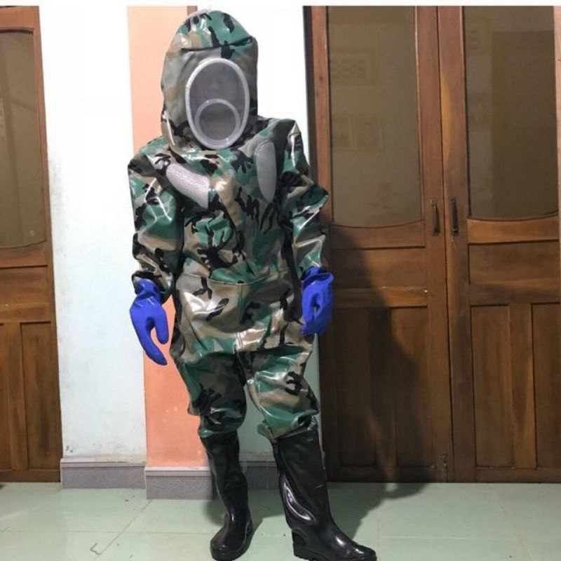 BỘ QUẦN ÁO BẮT ONG RỪNG,ONG ĐẤT, ONG BÒ VẼ CHẤT LIỆU CAO SU NON(cam kết mang đến hài lòng với hẳn hàng)