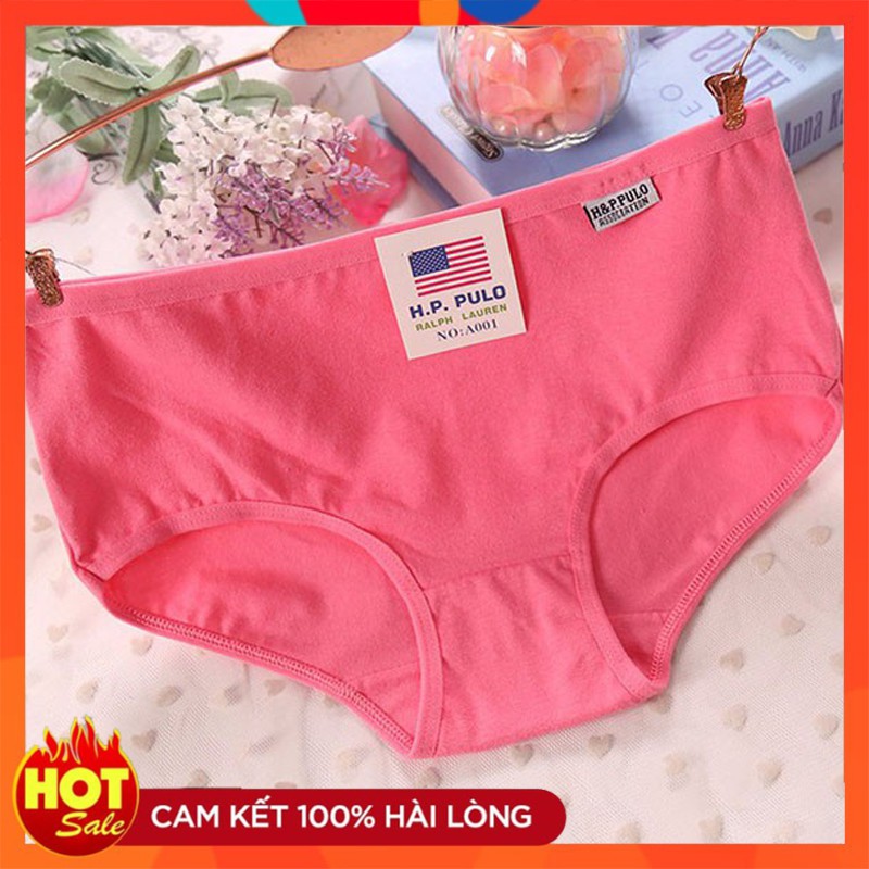 Quần lót nữ xuất mỹ H.P.PULO chất liệu cotton co giãn thấm hút mồ hôi tốt Việt Tiến ACC48