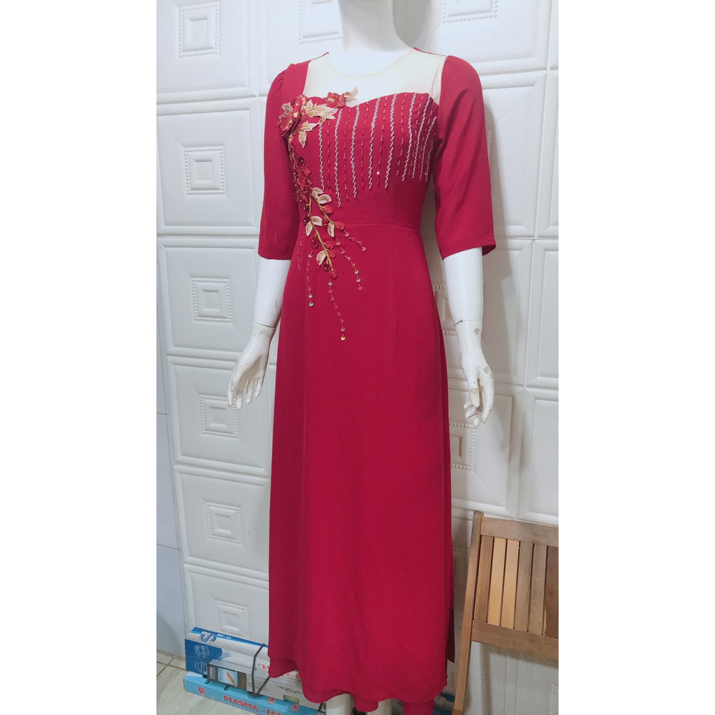 Đầm dài trung niên dạ hội thiết kế sang trọng