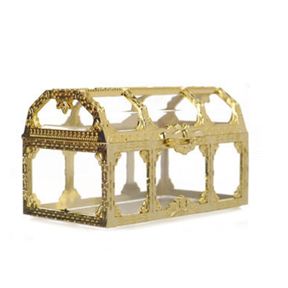 ❀SIMPLE❀ Retro Pirate Souvenir Candy Box Treasure Chest Cute Wedding Plastic Transparent Trinket Organizer|Jewelry Storage/Multicolor