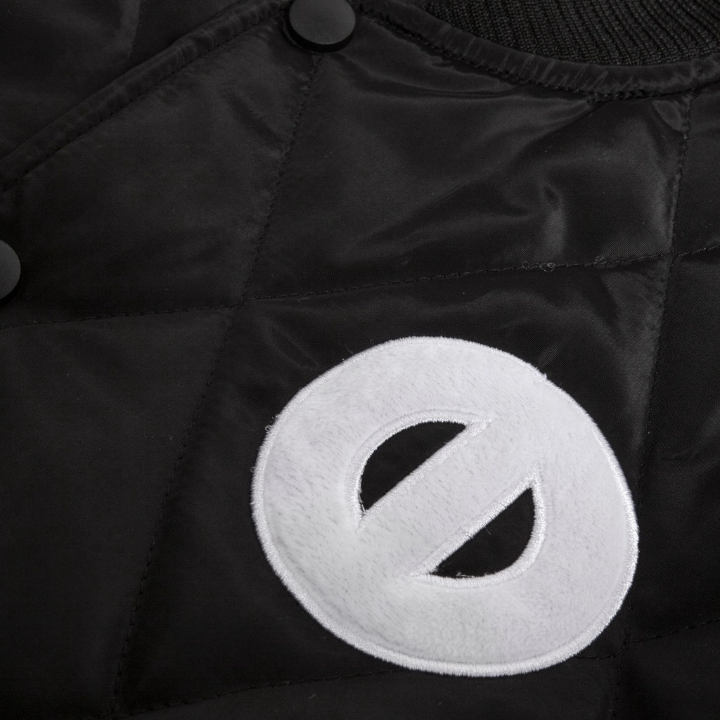 Áo khoác bomber nam, áo phao nữ chần bông màu đen local brand ONTOP Cotton-padded Bomber Jacket