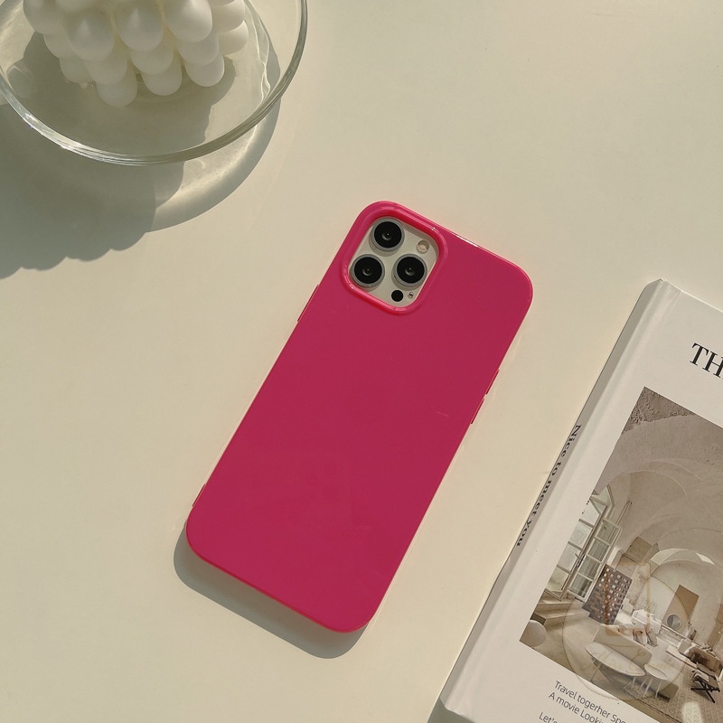 Ốp điện thoại silicon màu dạ quang thích hợp cho Iphone 11 12 Pro Max 7 8 Plus Se 202