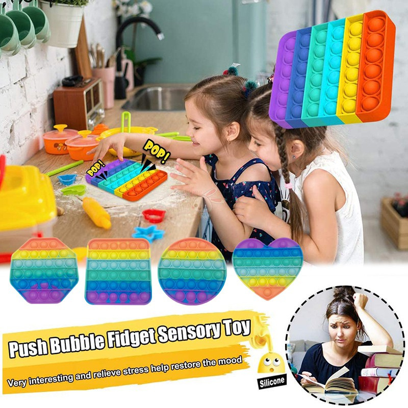 Đồ chơi pop it bóp bong bóng xả stress cho người lớn &amp; trẻ em
