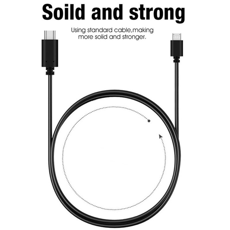 Cáp sạc và đồng bộ dữ liệu 2 trong 1 từ Type C sang Micro USB OTG