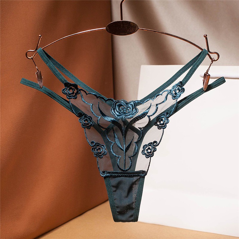 Quần Lót Lọt Khe Vải Lưới Xuyên Thấu Thêu Họa Tiết Thời Trang Quyến Rũ Cho Nữ | BigBuy360 - bigbuy360.vn