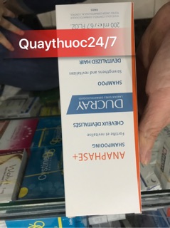 DẦU GỘI TRỊ RỤNG TÓC DUCRAY ANAPHASE(date 3/2021)