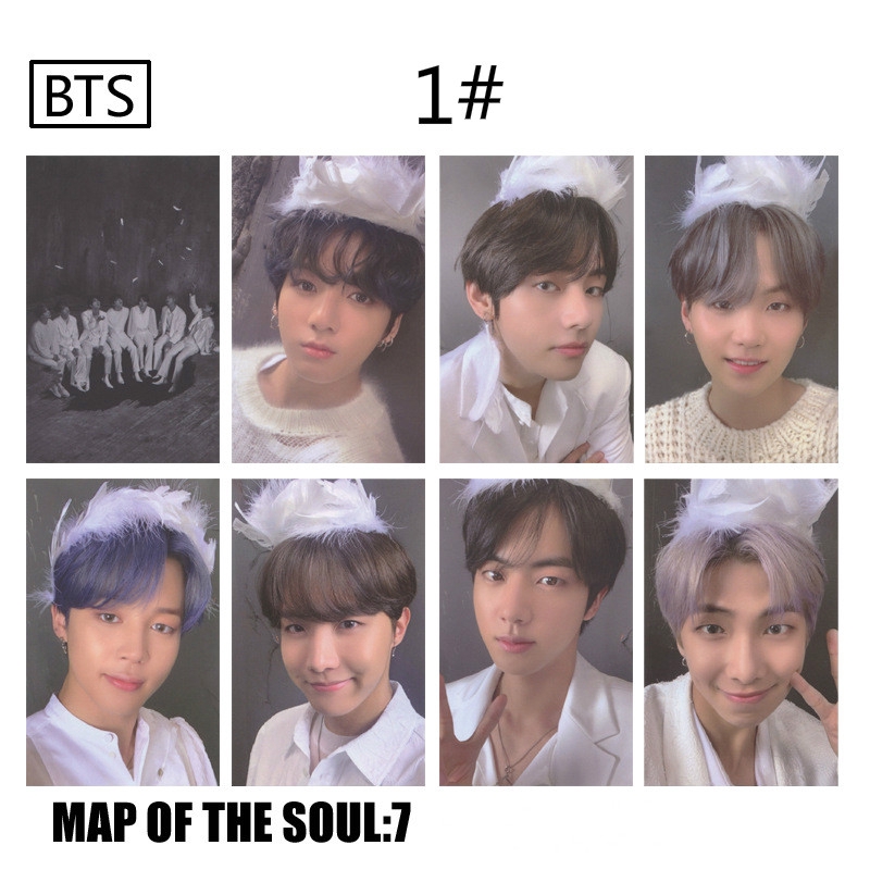 Set 8 thẻ hình nhóm nhạc BTS 2020 MAP OF THE SOUL 7