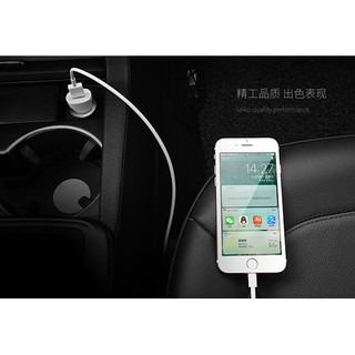 Tẩu sạc oto HOCO Z2 (ko cáp) (kèm cáp L, Micro)
