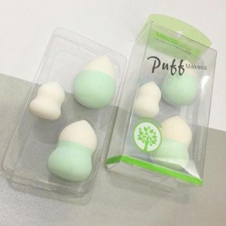 🌸 set bông mút trang điểm hình giọt nước và hồ lô miniso 🌸