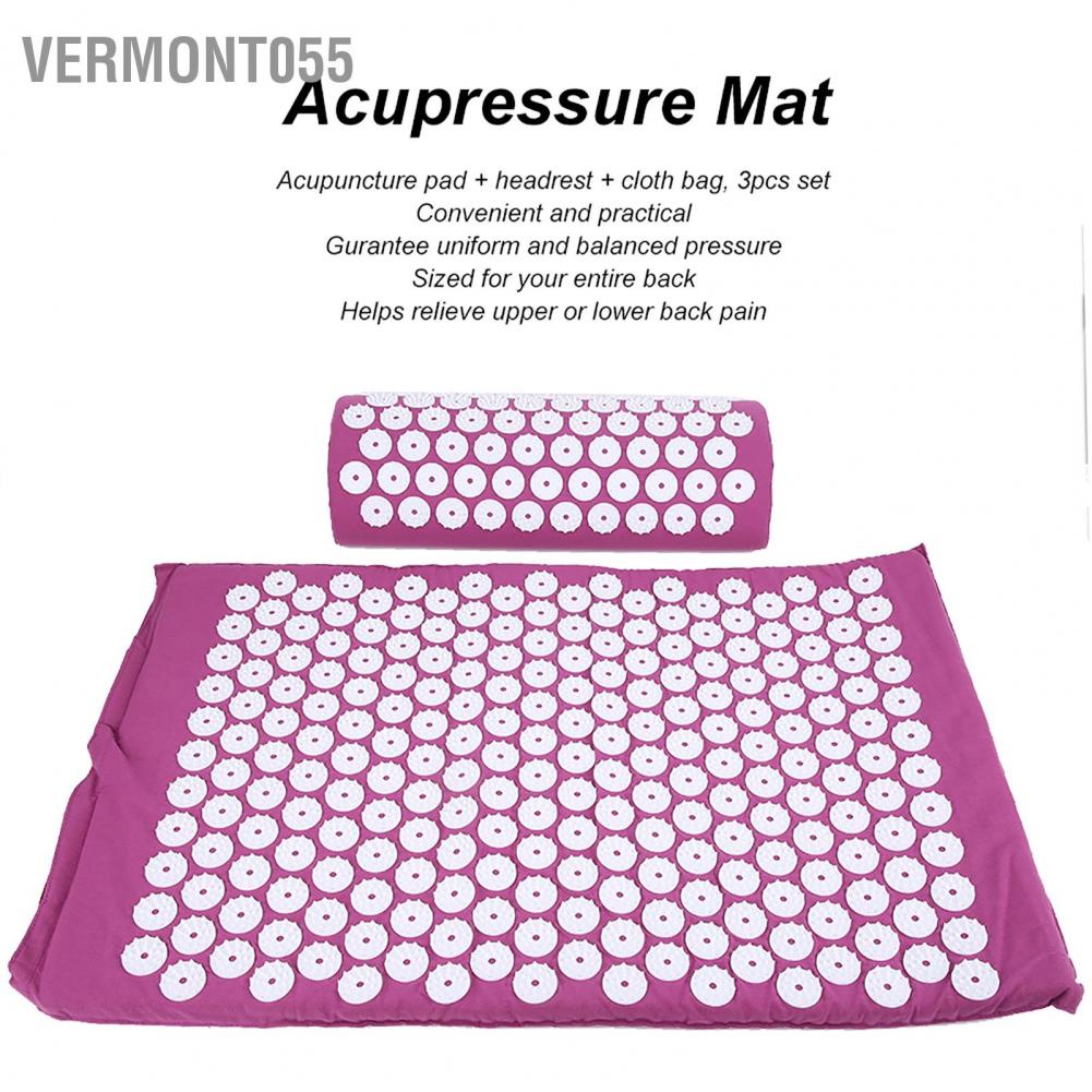 Có thể bán buôn Đệm mát xa bấm huyệt châm cứu tập yoga kèm gối và túi vải tiện lợi Hàng giao ngay