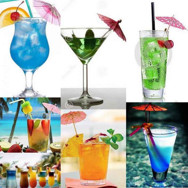 HỘP Ô DÙ GIẤY TRANG TRÍ COCKTAIL 144 - 100 CÁI