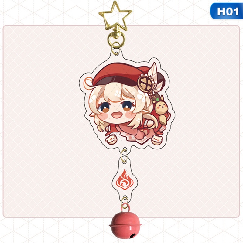 Móc Khóa Nhựa Acrylic Hình Nhân Vật Game Novel Genshin