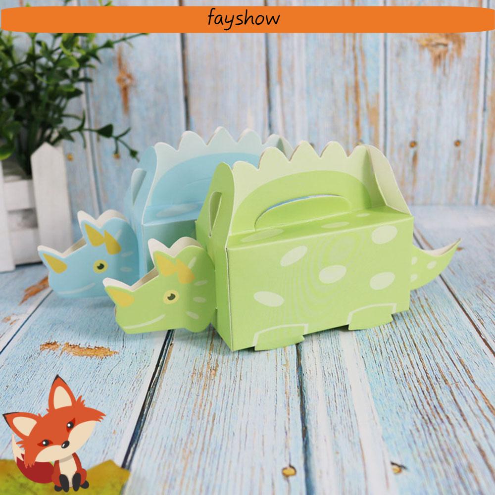 Set 10 hộp đựng bánh kẹo hình khủng long dễ thương dùng trang trí DIY