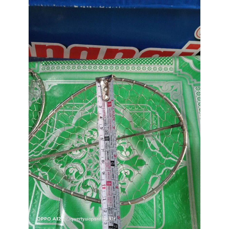 Vợt dớt cá dũm bằng inox 12× 17cm