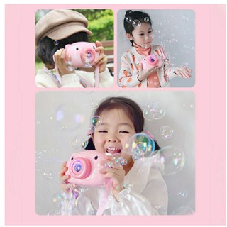 Đồ chơi máy ảnh thổi bong bóng xà phòng dùng pin